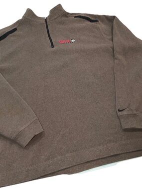 VAIL COLORADO NIKE SWEATER 1/4 Zip, DRI FIT Knit Pullover Sweater Casual Mens XL